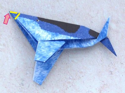 Origami Walvis vouwen Origami Walvis vouwen