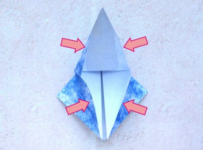 Origami Walvis vouwen