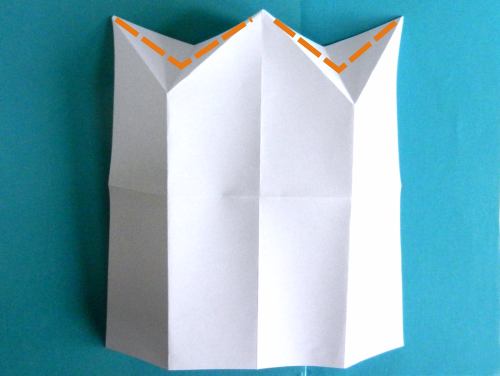 Fold an Origami dress Fold an Origami dress