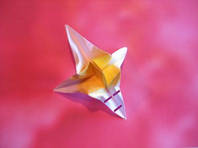 origami bloemetje maken