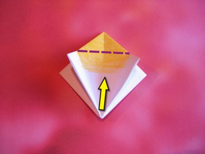 origami bloemetje maken