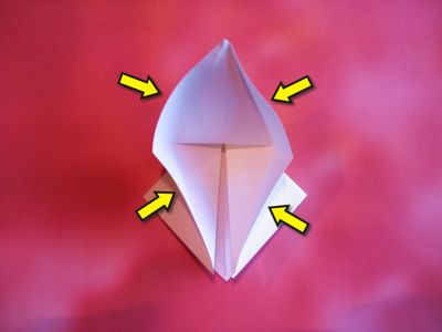 origami bloemetje maken