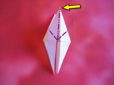 origami bloemetje maken