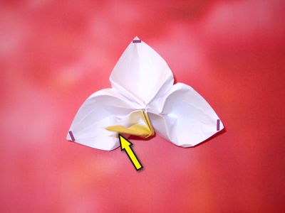 origami bloemetje
