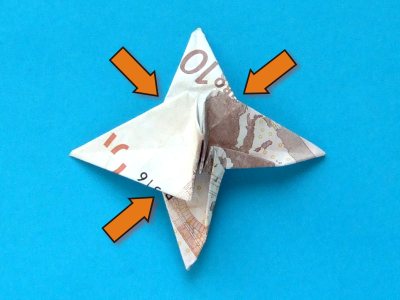 how to fold a money origami windmill