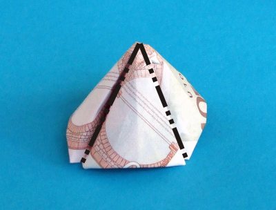 how to fold a money origami windmill