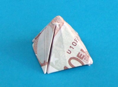 how to fold a money origami windmill