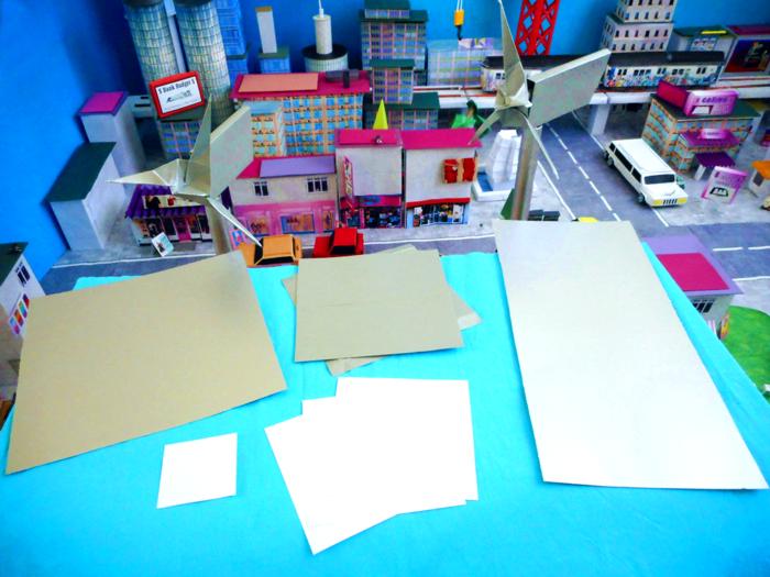Windturbine van papier maken Windturbine van papier maken