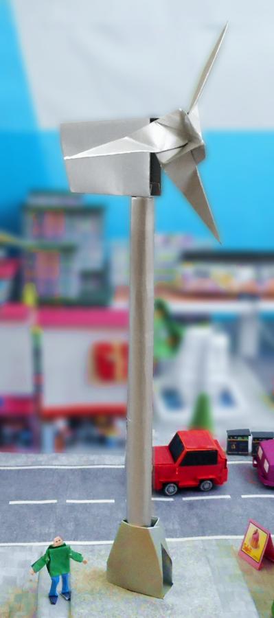 Windturbine van papier Windturbine van papier