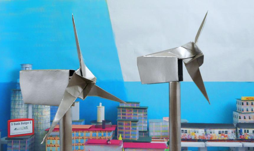 Origami windturbines