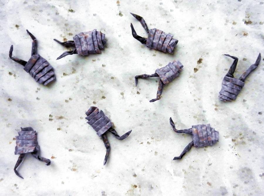 Origami Woodlice