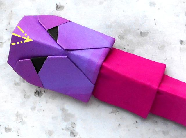 Origami wurm maken