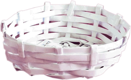 Paper woven basket