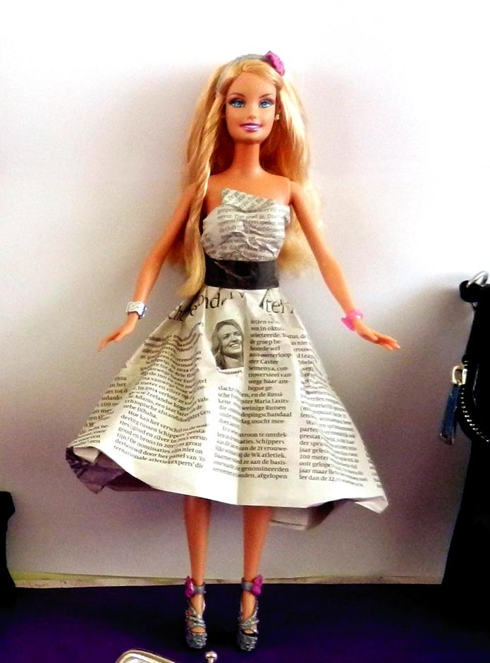 Newspaper Origami dress