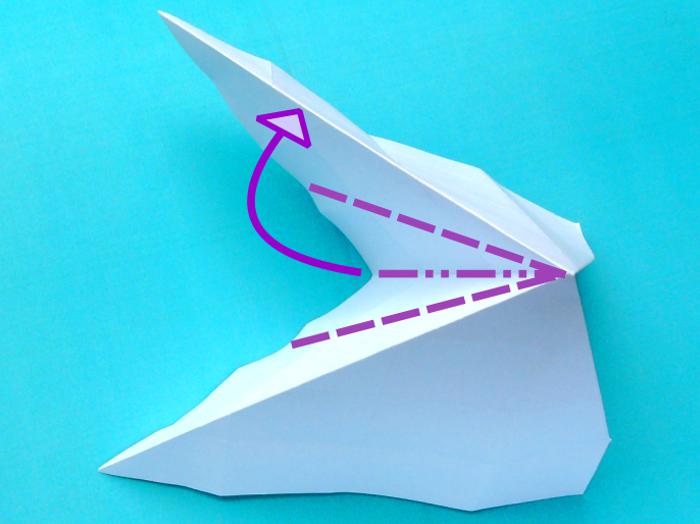 Origami boot vouwen