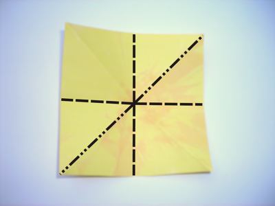 origami diagrammen van een geel bloemetje origami diagrammen van een geel bloemetje