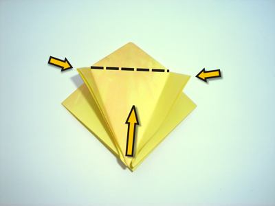 origami diagrammen van een geel bloemetje origami diagrammen van een geel bloemetje