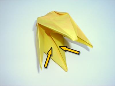 origami diagrammen van een geel bloemetje origami diagrammen van een geel bloemetje