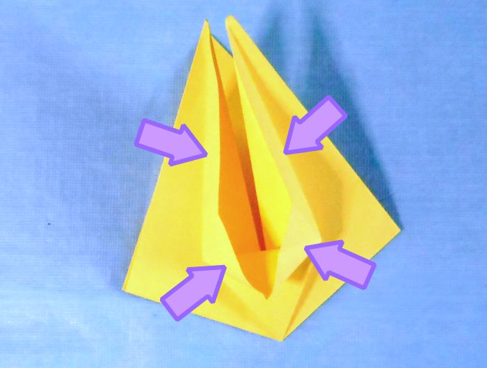 Fold an Origami Iris Flower