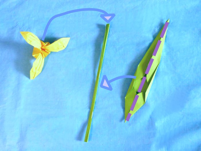 Fold an Origami Iris Flower