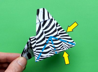 een zebra knutselen met papier