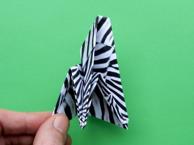 een zebra knutselen met papier