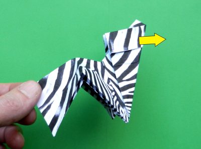 een zebra knutselen met papier