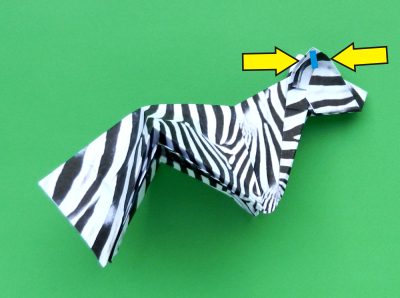 een zebra knutselen met papier