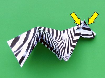 een zebra knutselen met papier