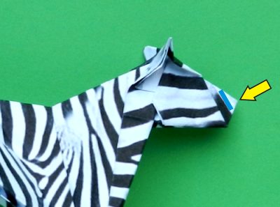 een zebra knutselen met papier