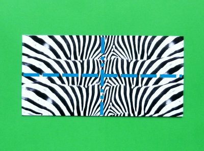 een zebra knutselen met papier