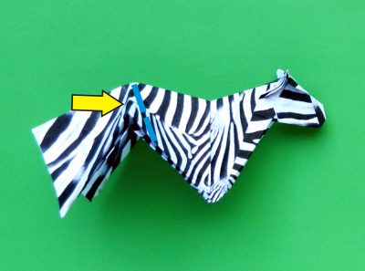 een zebra knutselen met papier