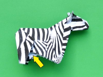 een zebra knutselen met papier