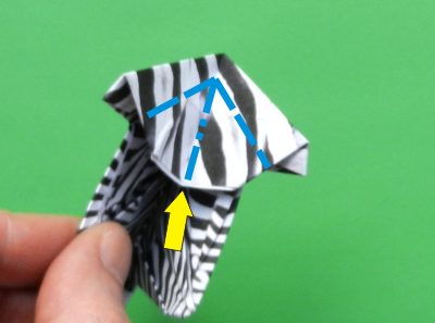 een zebra knutselen met papier