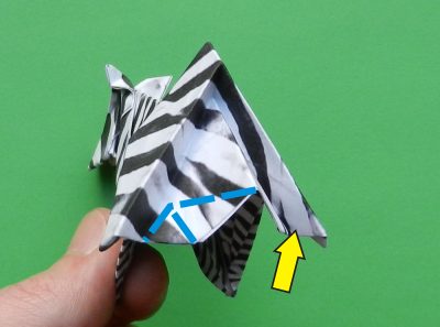 een zebra knutselen met papier