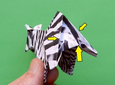 een zebra knutselen met papier