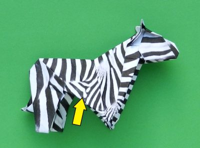 een zebra knutselen met papier