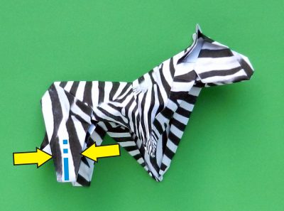 een zebra knutselen met papier