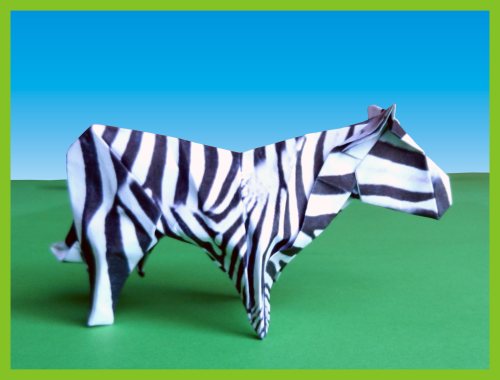 kunstig papieren beeldje van een zebra