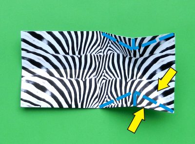 een zebra knutselen met papier