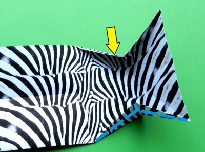 een zebra knutselen met papier