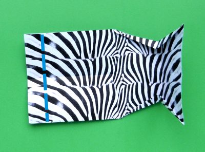 een zebra knutselen met papier