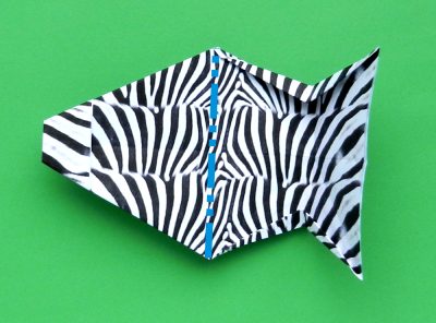 een zebra knutselen met papier