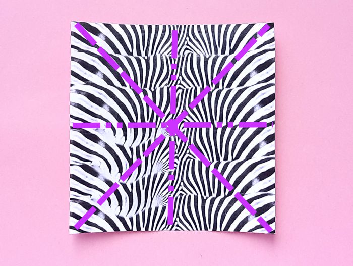 Origami Zebra Vouwen