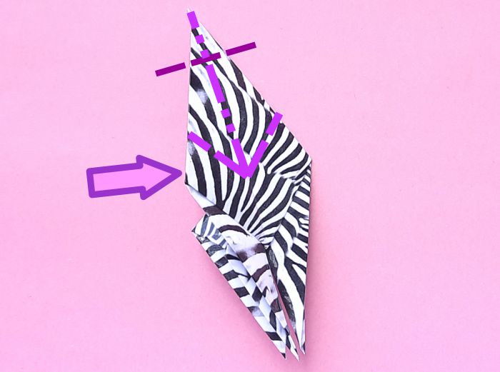 Origami Zebra Vouwen