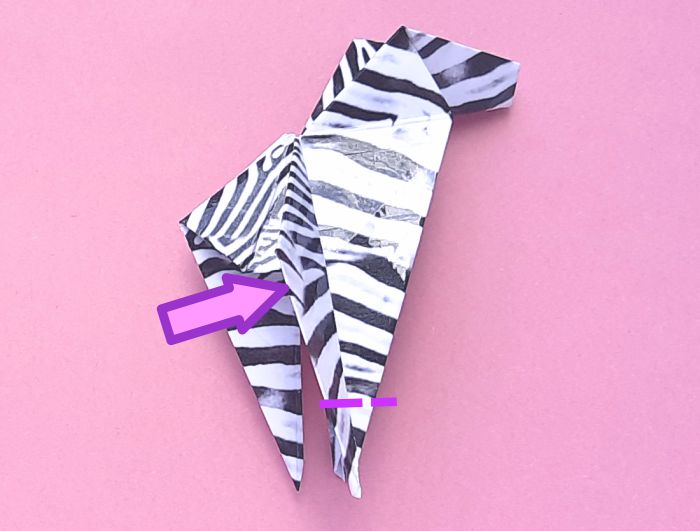 Origami Zebra Vouwen