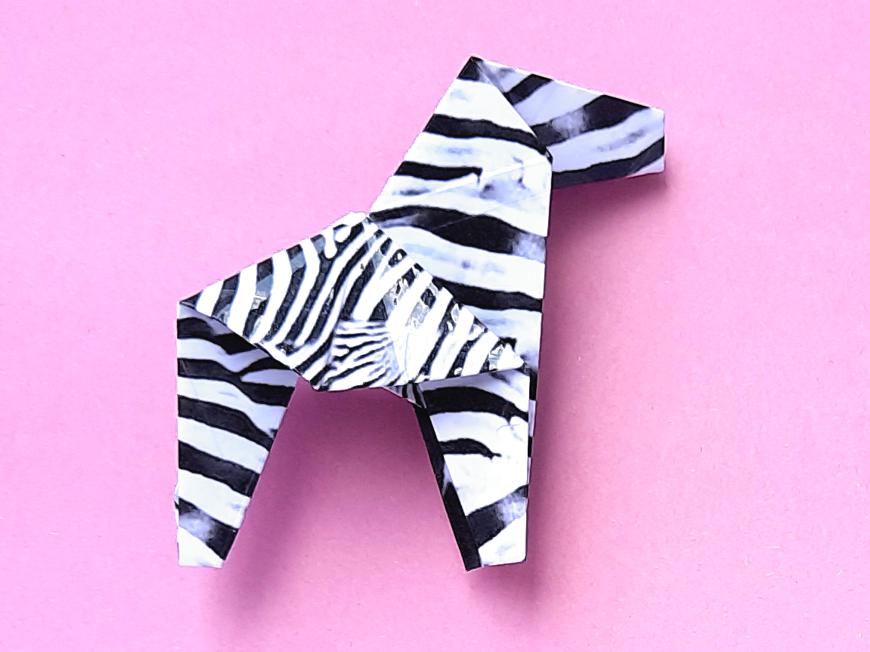 Origami Zebra