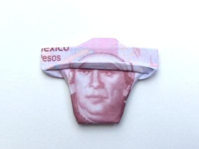 money origami mexican man with sombrero