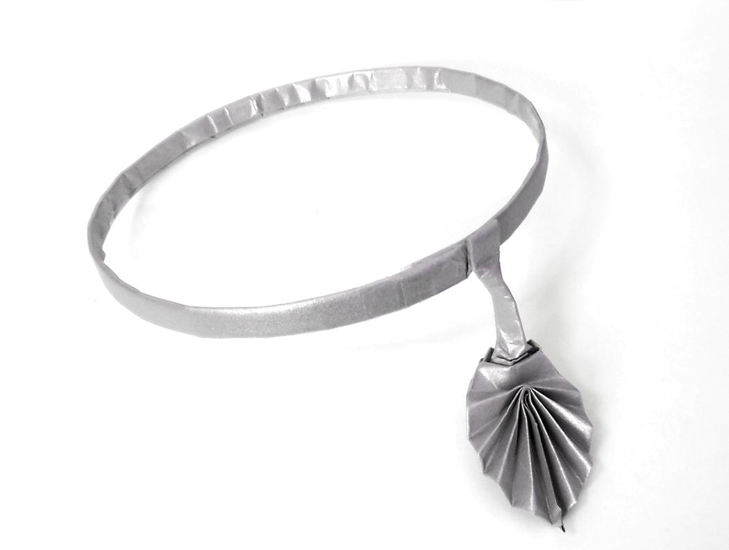 Origami Leaf Necklace