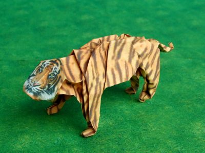 Origami tijger